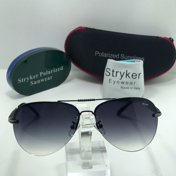 New Stryker Semi Rimless Gray Gradient Lenses - Picture 8 of 8